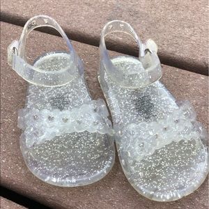 Sparkly girls Old Navy jelly sandals - 12-18 month